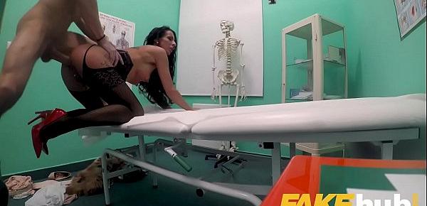  Fake Hospital Sexy fur clad patient wants good fucking from big dick doctor
